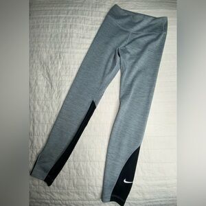 Nike Dri-FIT Light Gray training tights small